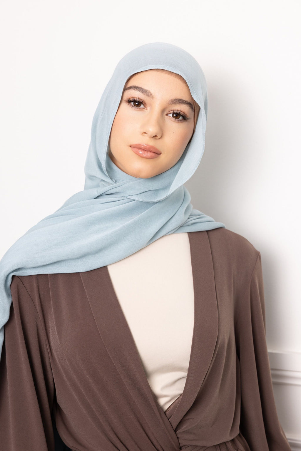 Luxe Double Stitch Hijab Sky