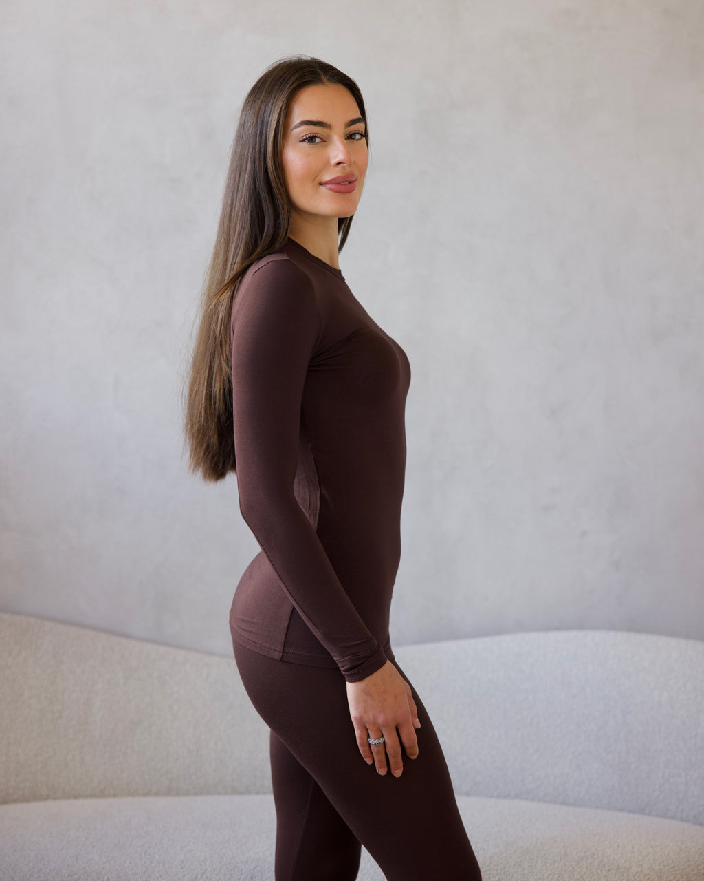Soft Lounge Long Sleeve Chocolate