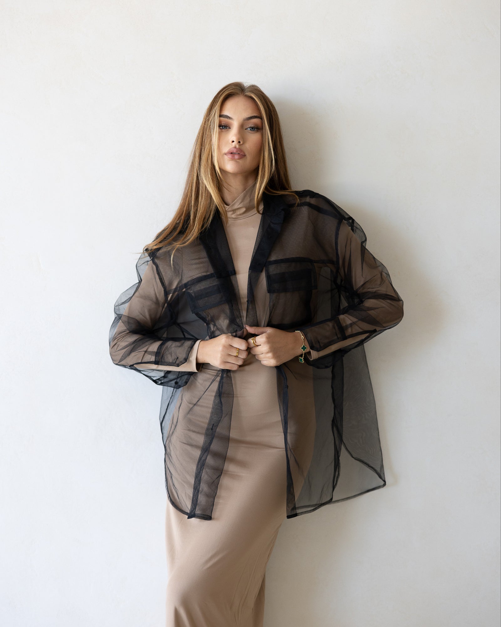 LUXE MESH SHIRT JACKET