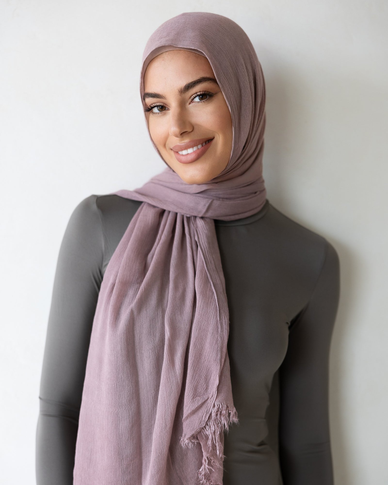 Luxe Rayon Hijab Frayed Edge - LAVENDER