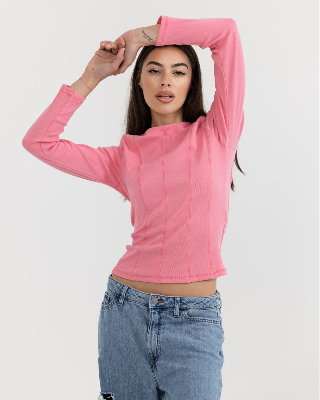 Luxe Rib Panel Top Candy