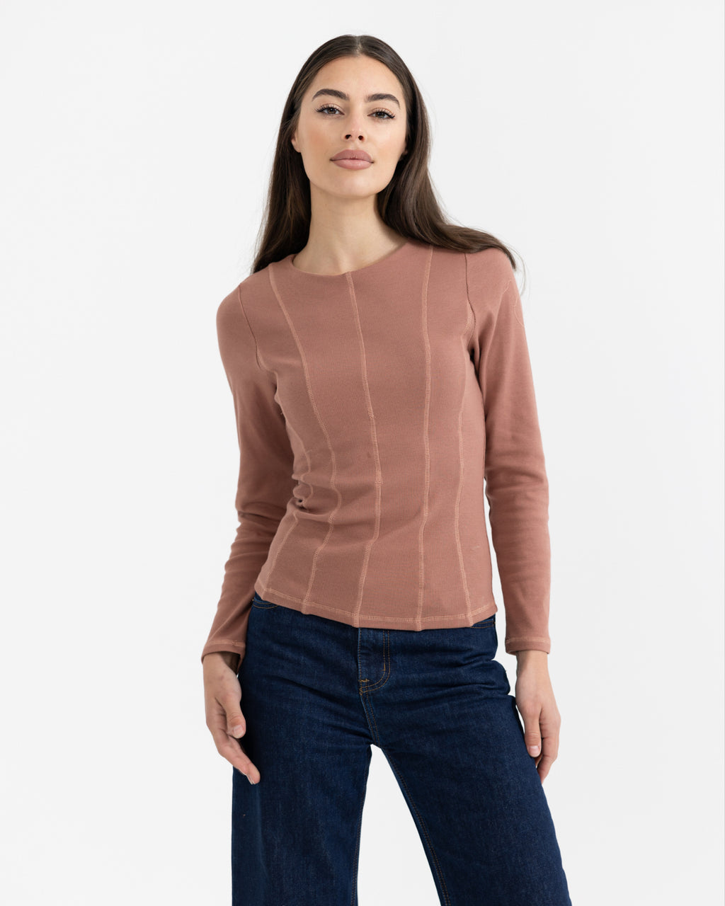 Luxe Rib Panel Top Brick