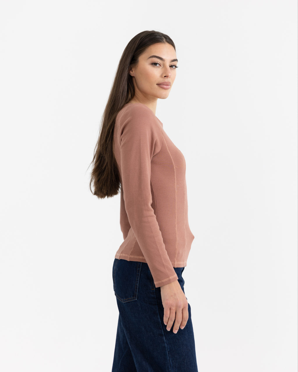 Luxe Rib Panel Top Brick