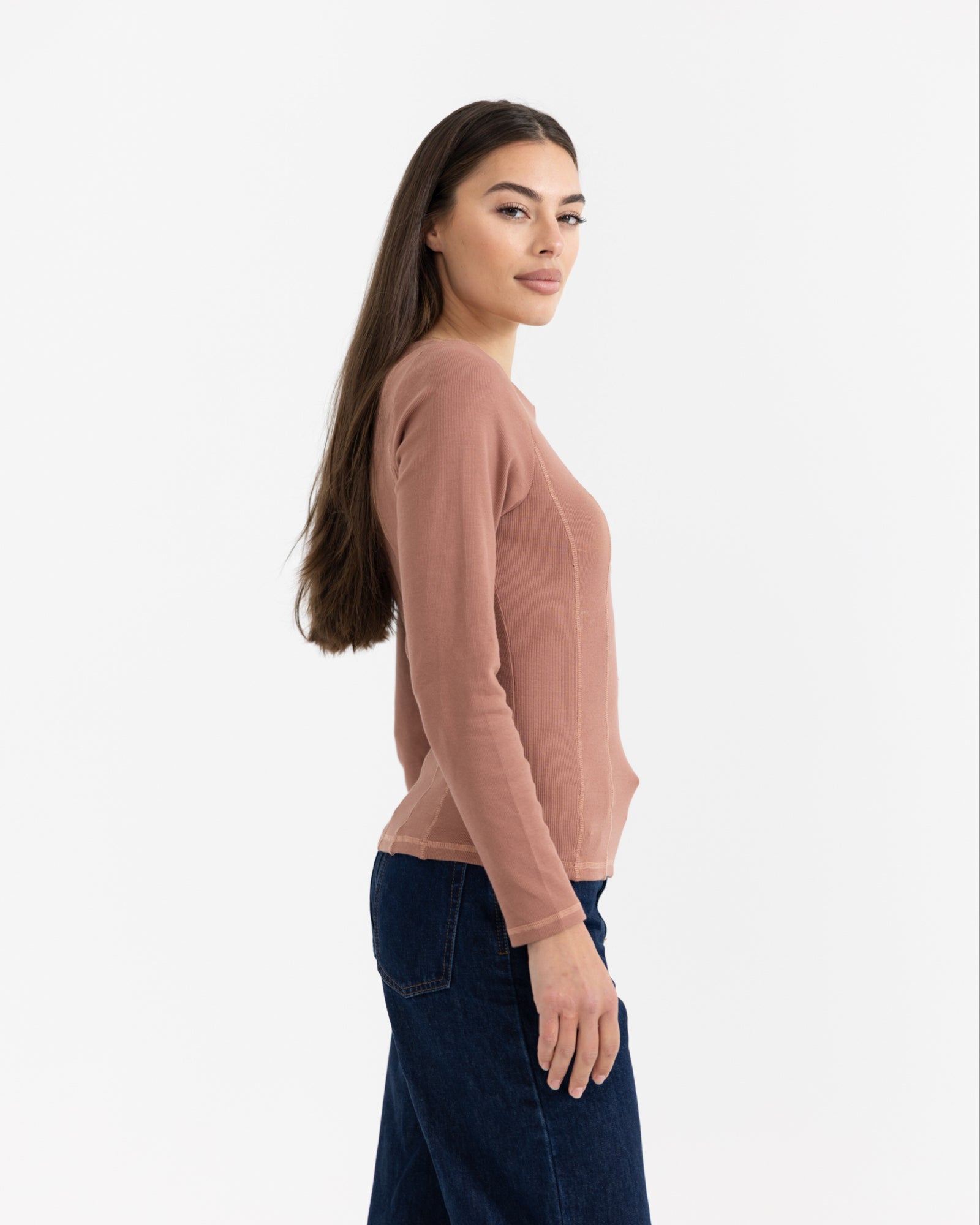 Luxe Rib Panel Top Brick