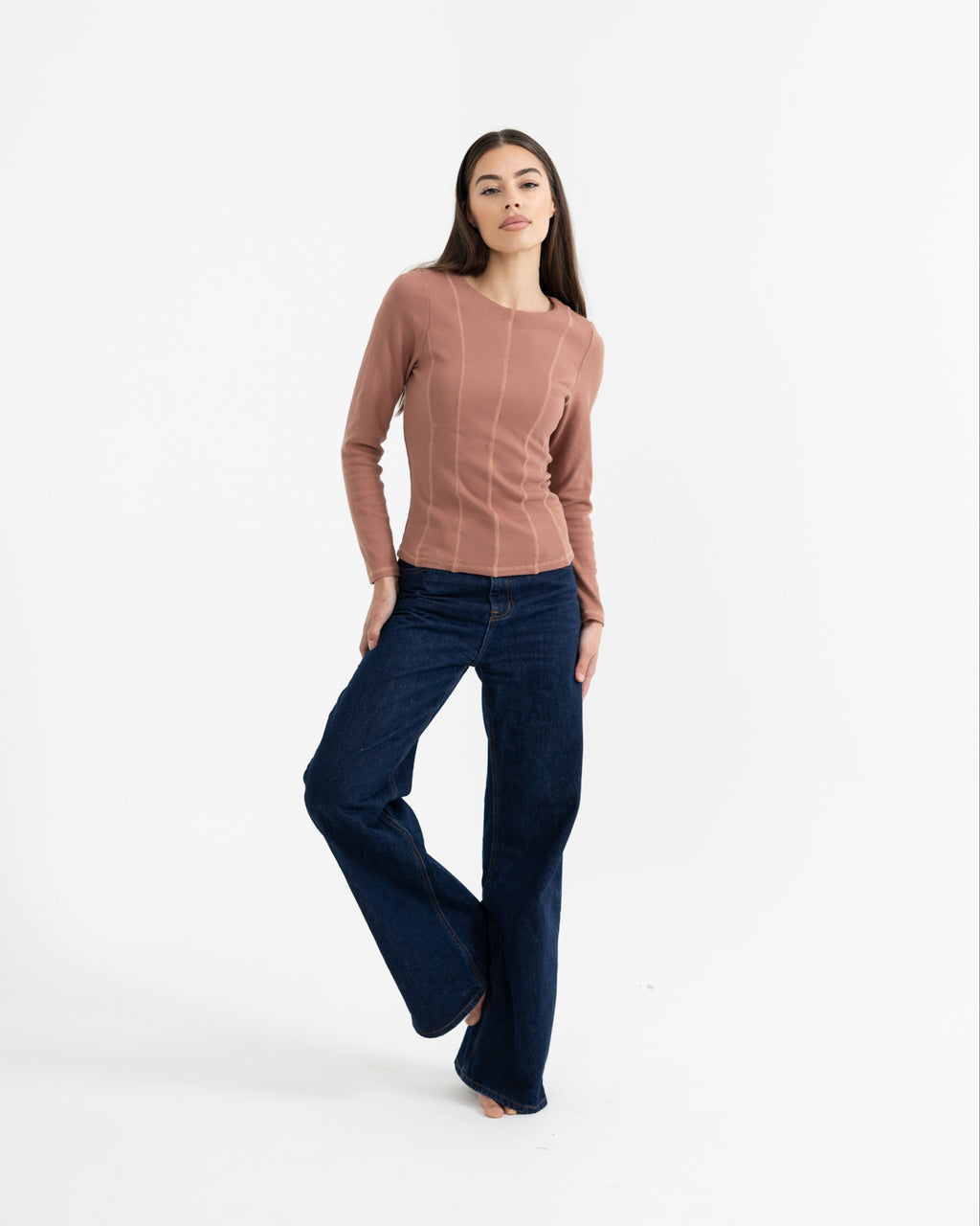 Luxe Rib Panel Top Brick