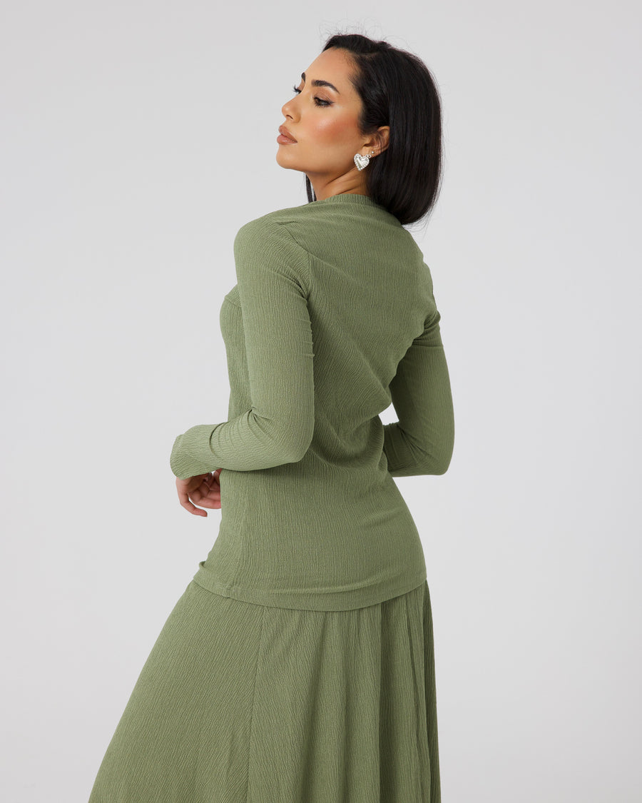 AMORE SWING SKIRT - PISTACHIO