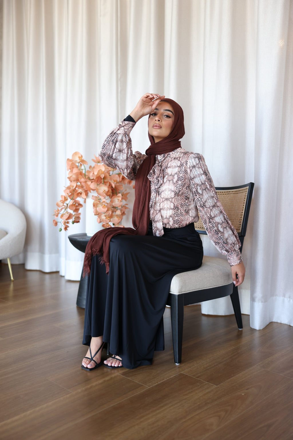 Luxe Swing Skirt Midnight