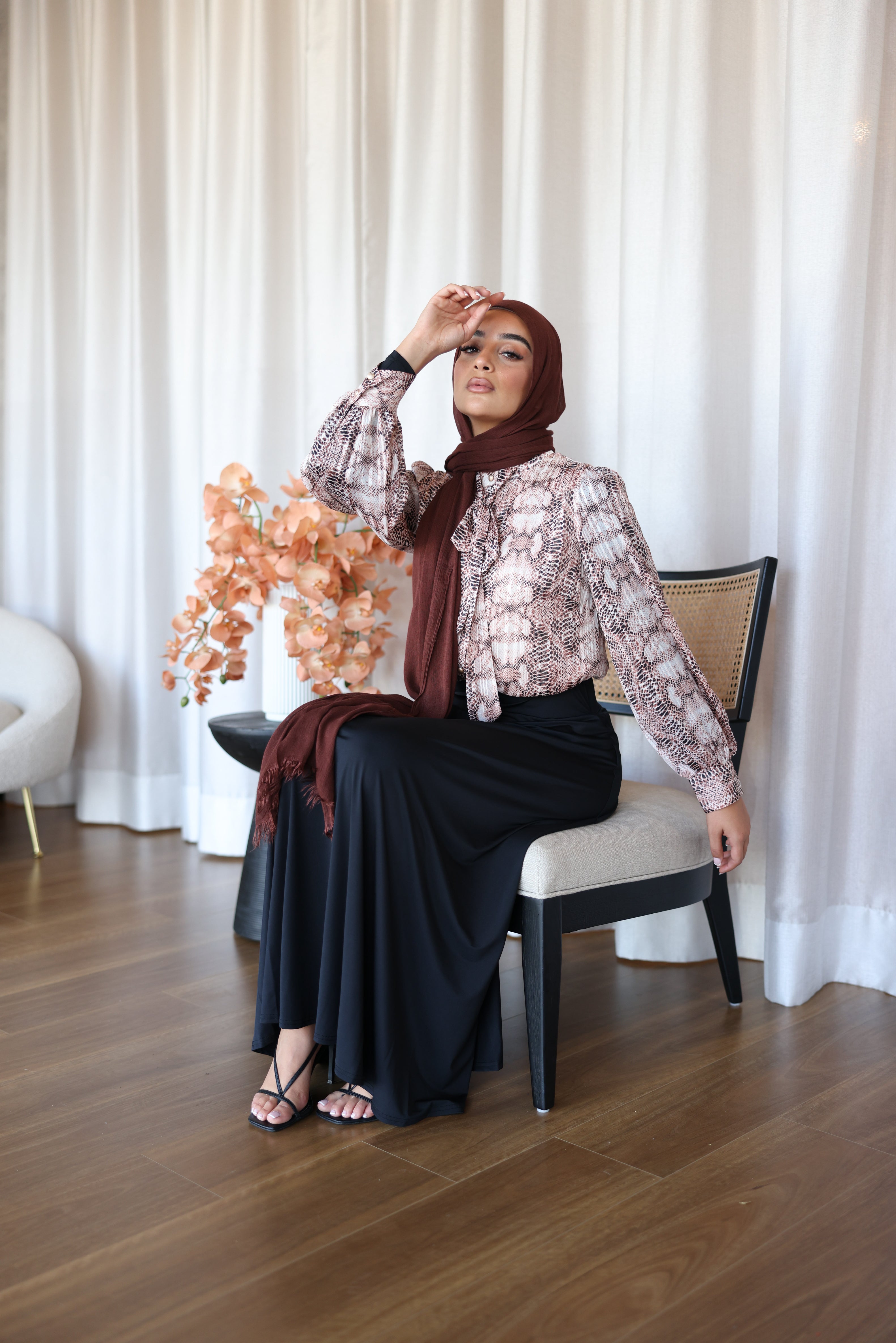 Luxe Swing Skirt Midnight