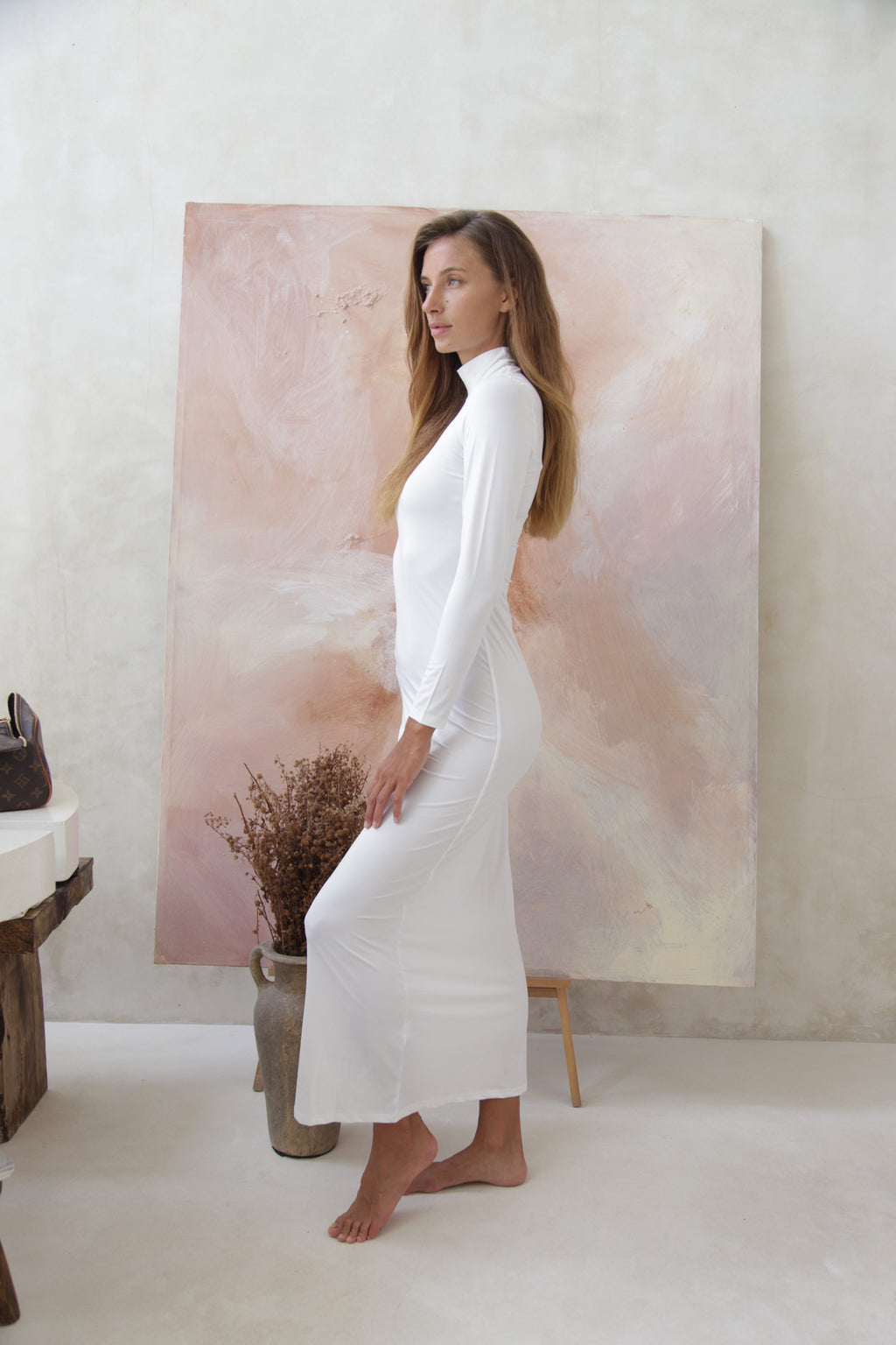 Luxe Slip Dress Vanilla