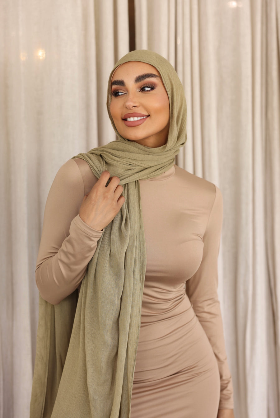 Luxe Rayon Hijab Frayed Edge - PISTACHIO