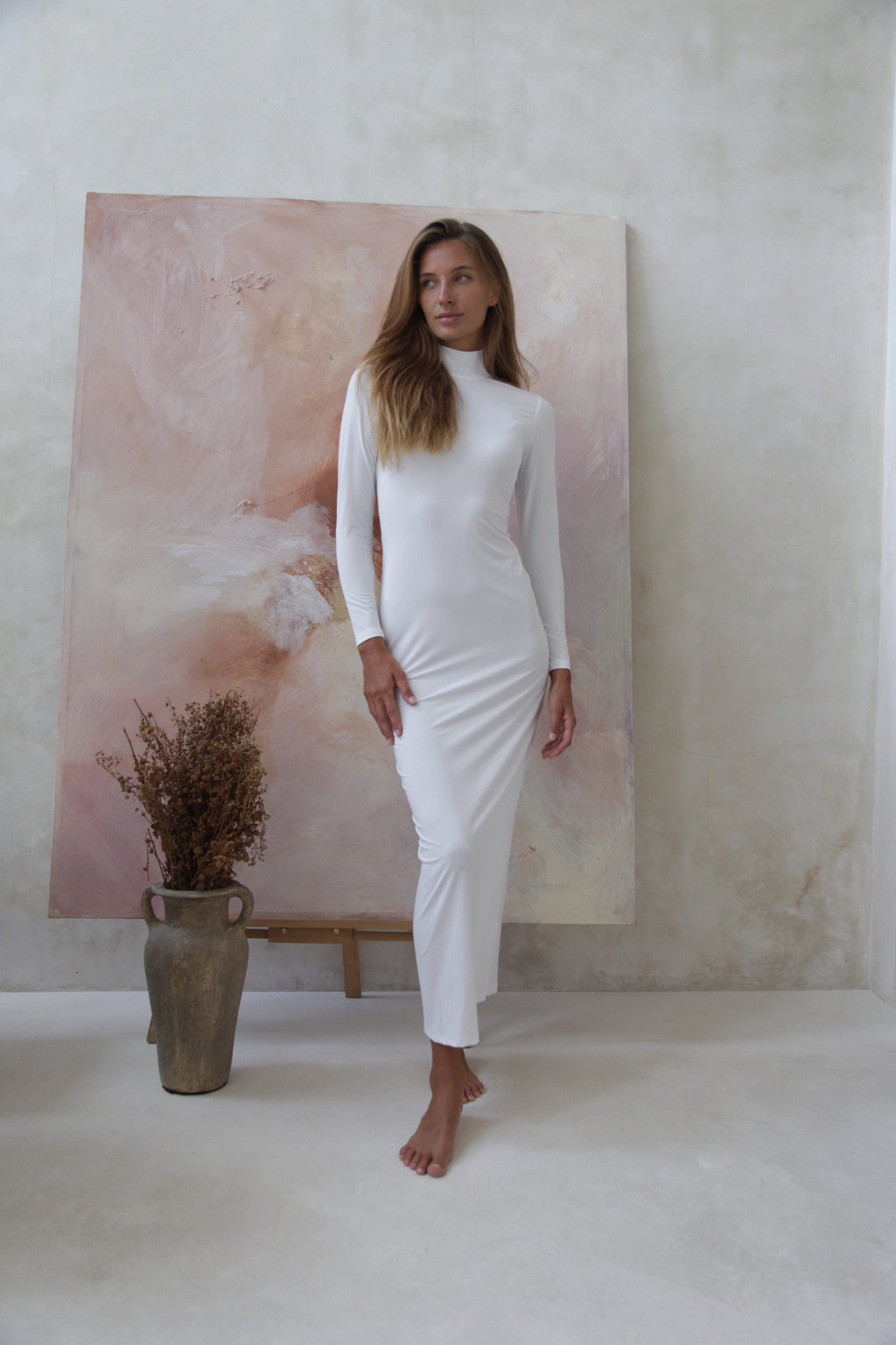 Luxe Slip Dress Vanilla