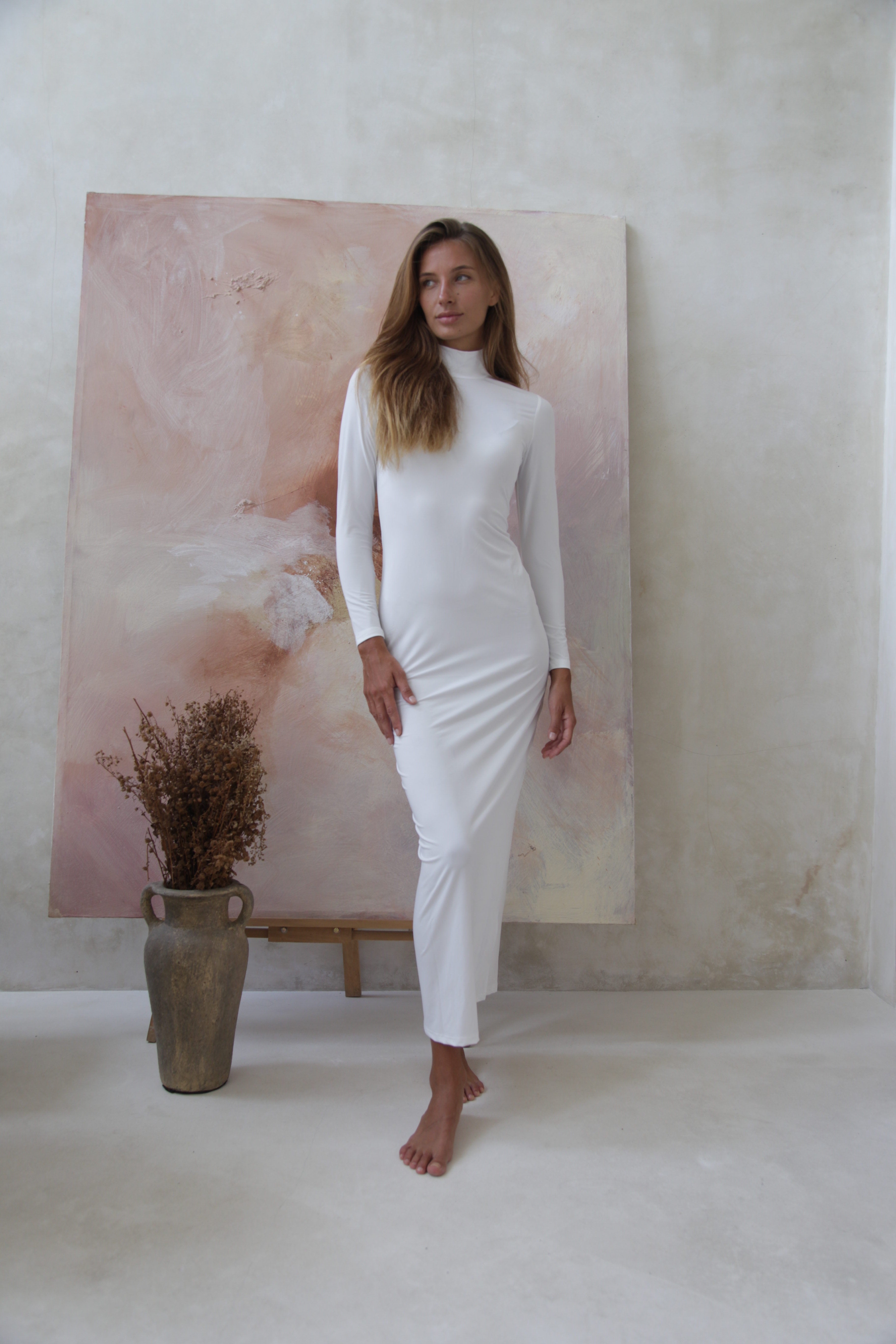 Luxe Slip Dress Vanilla