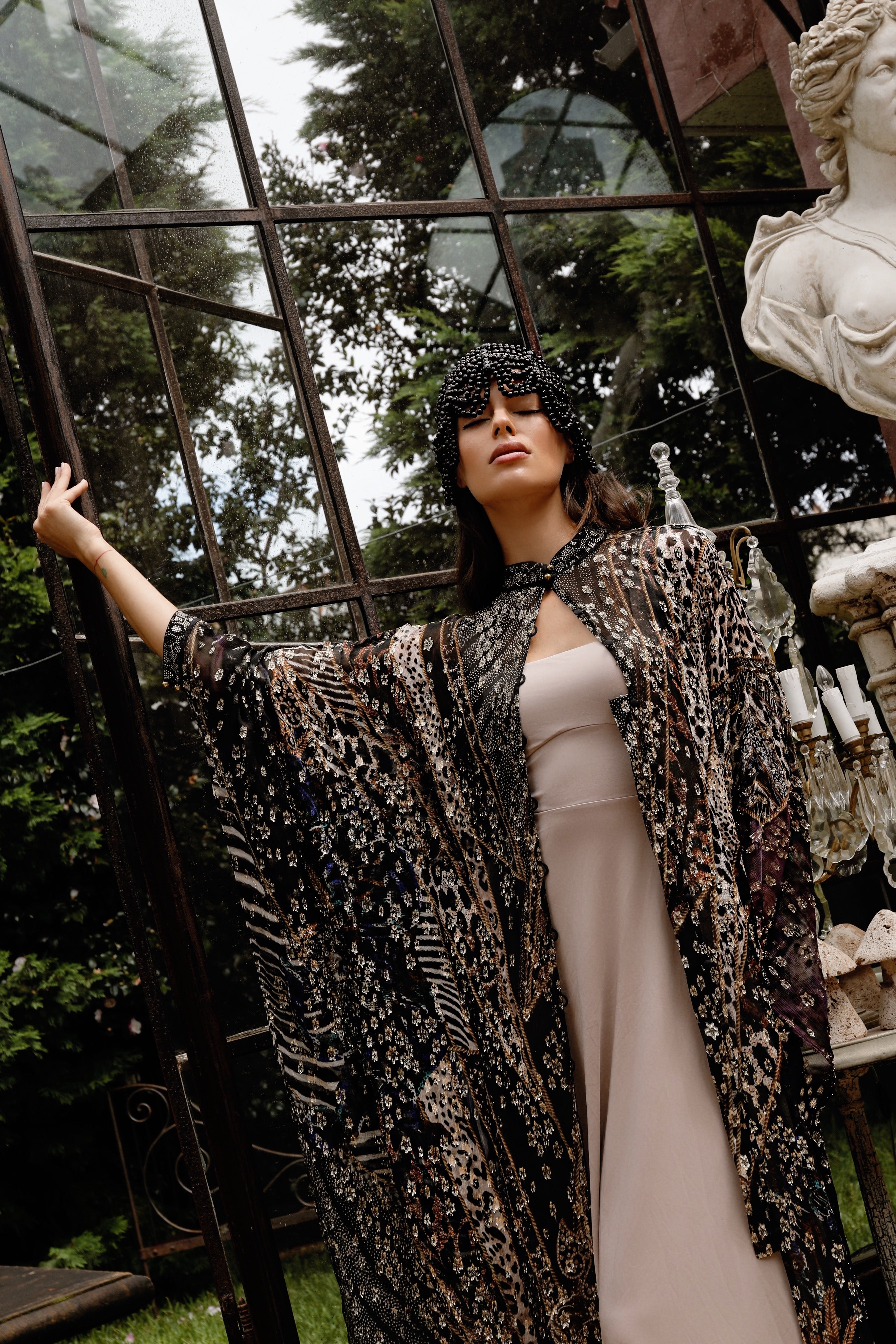 Luxe Box Neck Dress Fawn