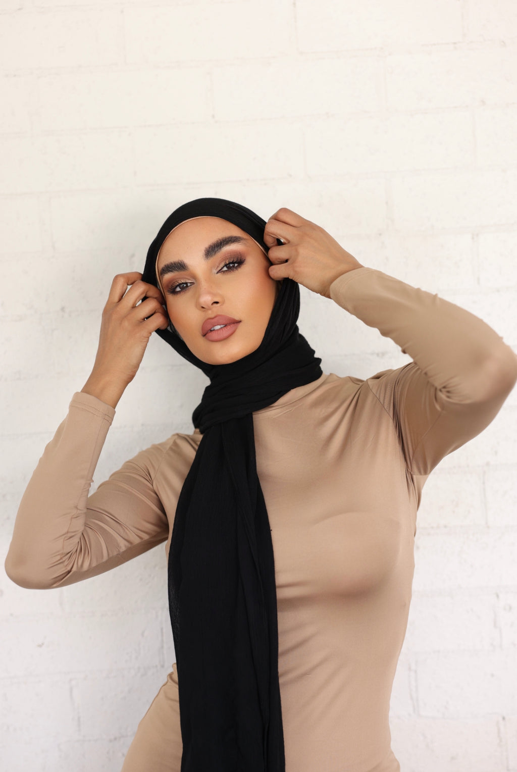 Luxe Rayon Hijab Frayed Edge - MIDNIGHT