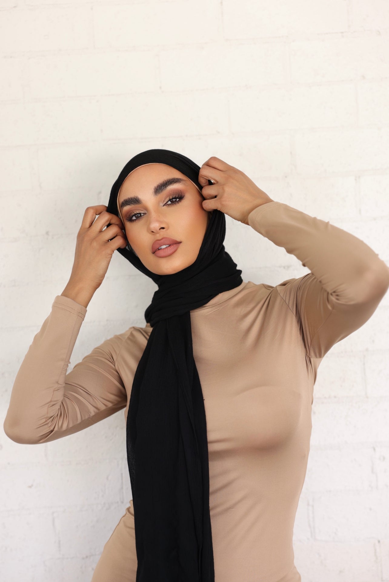 Luxe Rayon Hijab Frayed Edge - MIDNIGHT