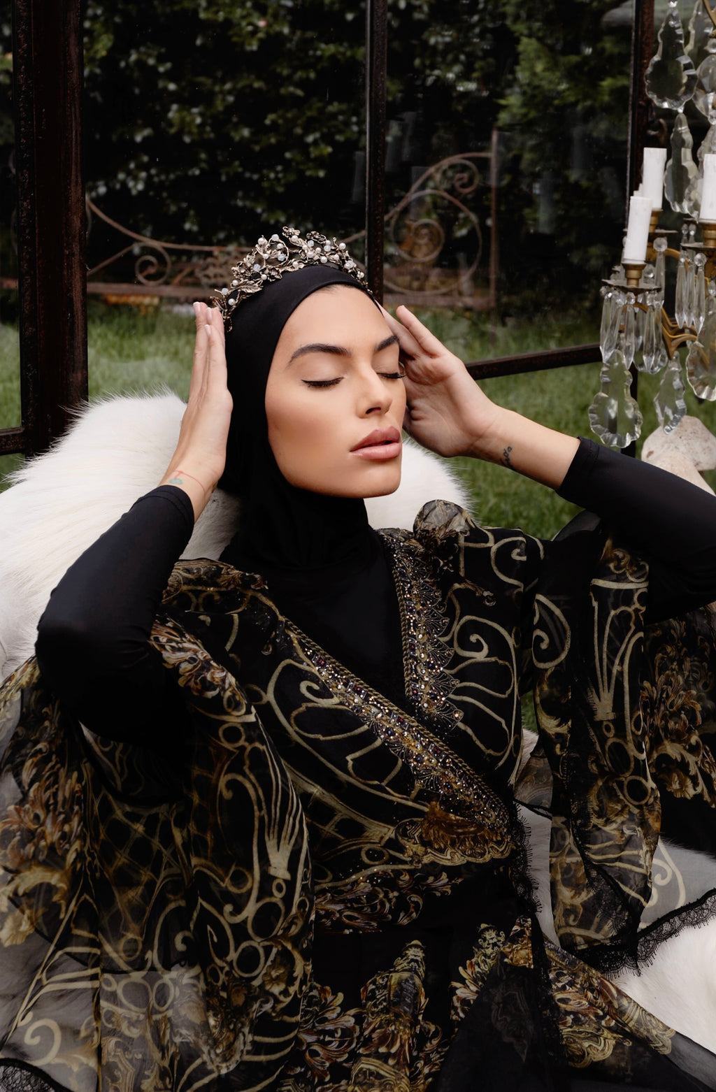 Luxe Hooded Cap Midnight