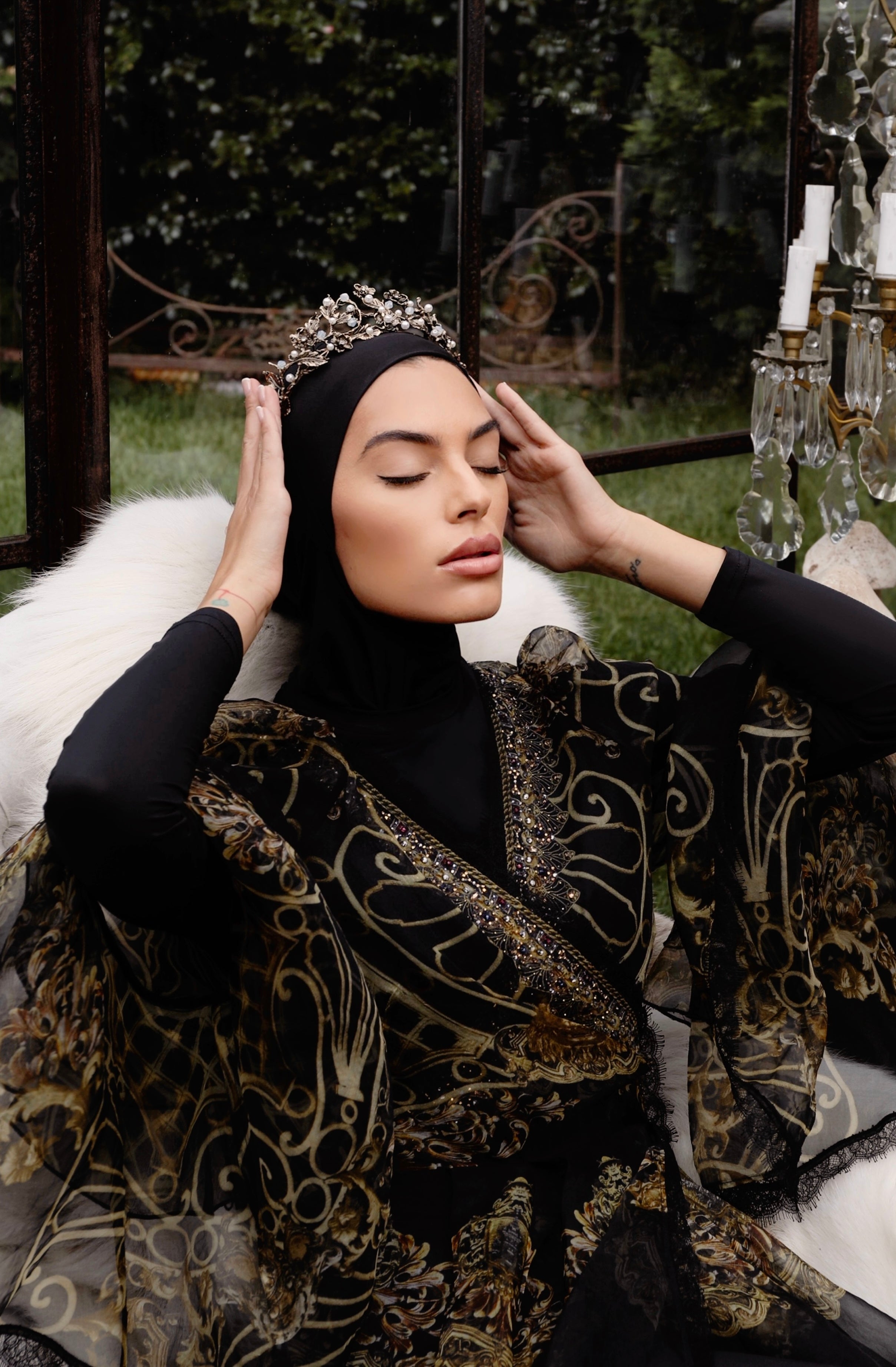 Luxe Hooded Cap Midnight