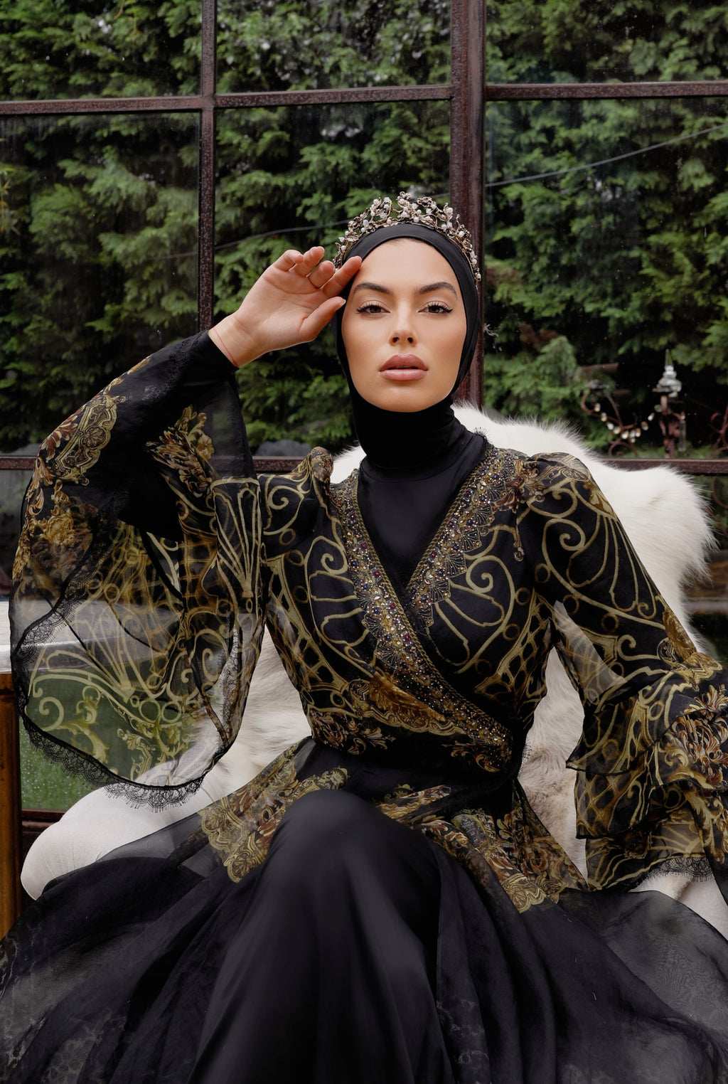 Luxe Hooded Cap Midnight