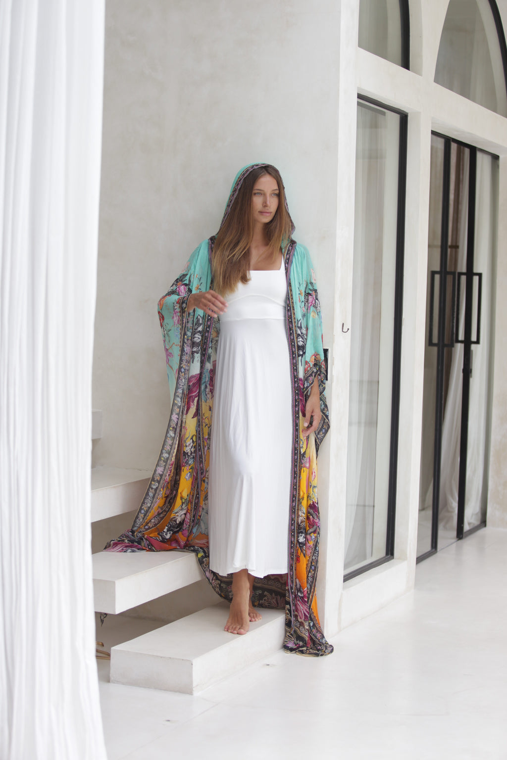 Luxe Box Neck Dress Vanilla