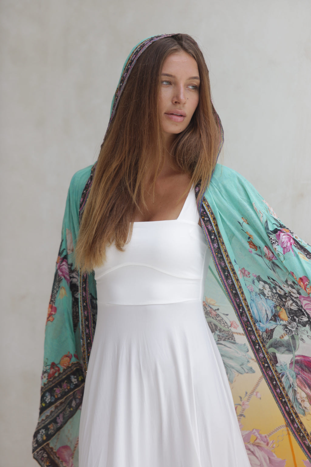 Luxe Box Neck Dress Vanilla